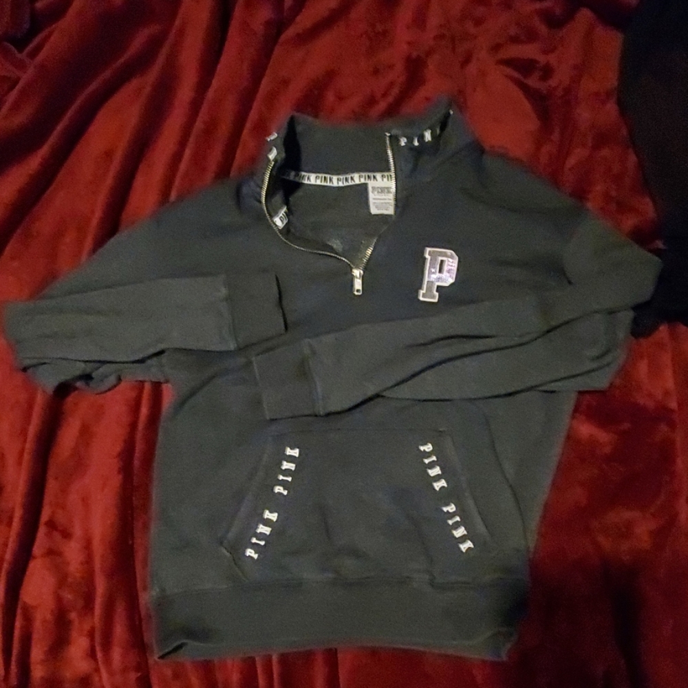 RARE PINK Victoria Secret Iridescent Uni Pullover